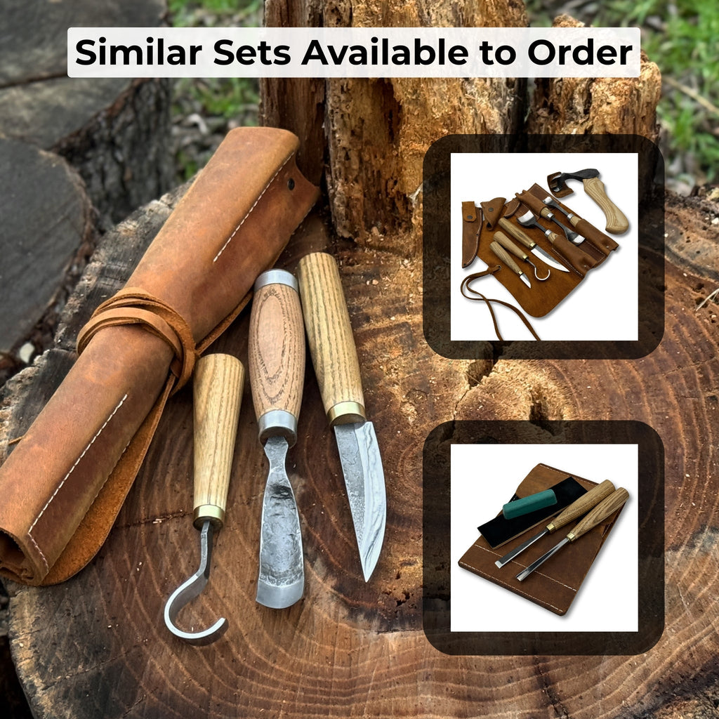 3-Piece Spoon Carving Tool Set