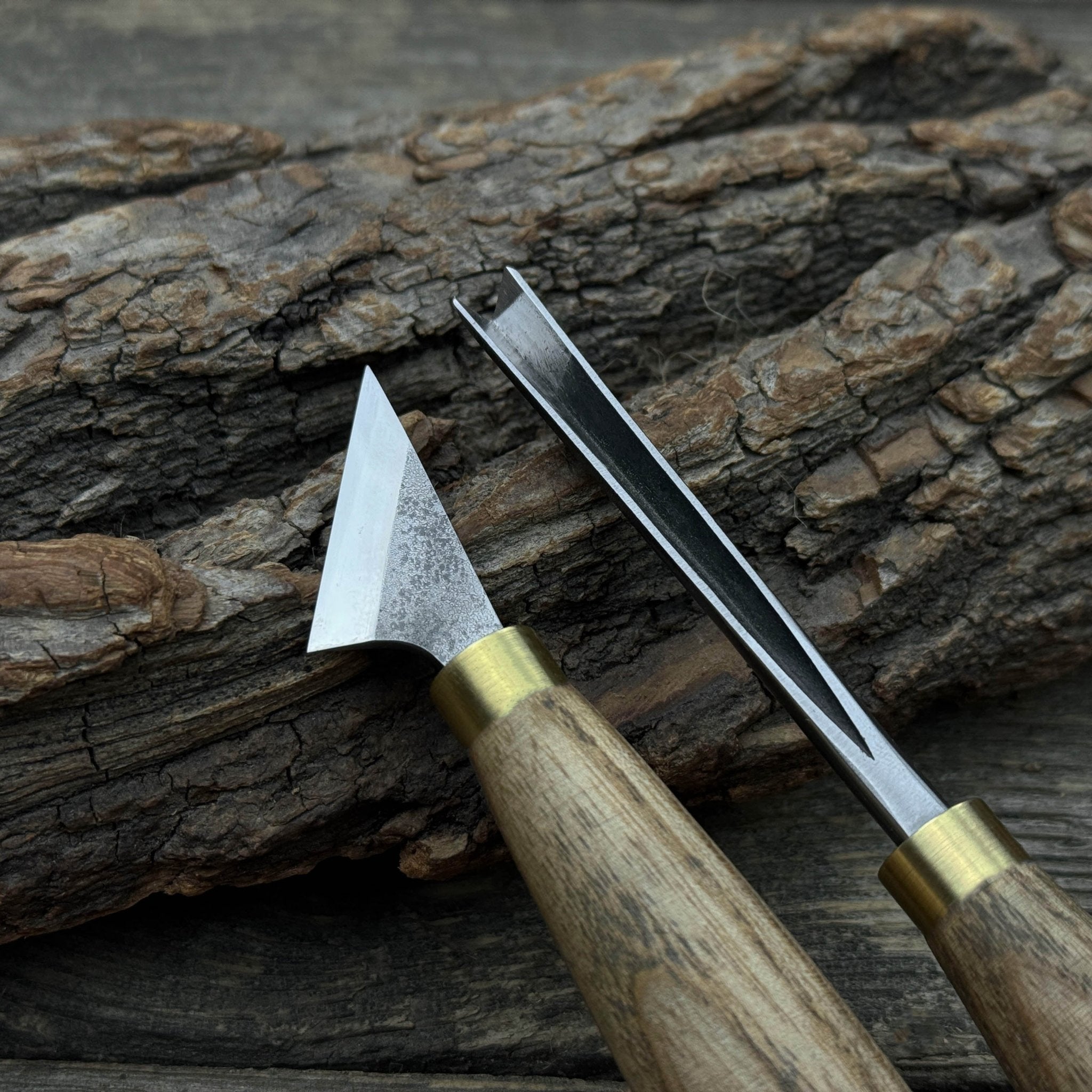 3-Piece Wood Carving Tool Set with Leather Strop